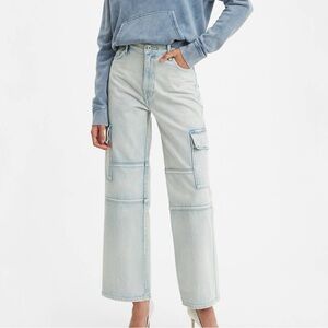 Levi’s Made and Crafted Cargo Straight Crop Jeans Size 26 EUC Amazing Quality